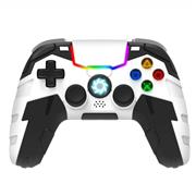 New Iron Man Design Wireless Bluetooth Gamepad Controller with Double Shock Motion Controlfor PS3 PS4 - White