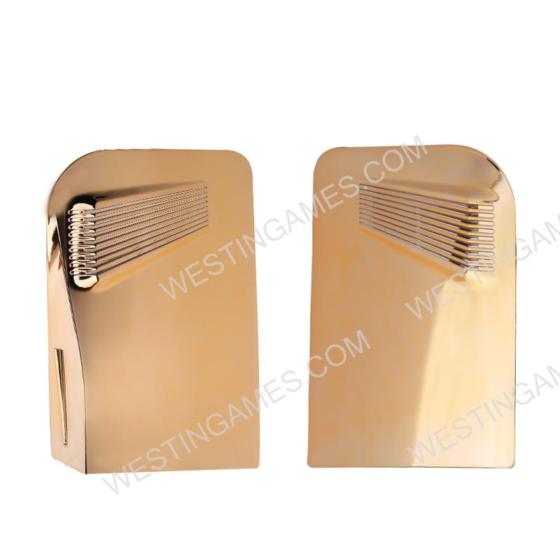 Replacement New Housing Case Faceplate Cover with Vented Design for PS5 UHD System - Gold