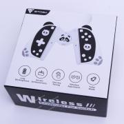 New Left and Right Joycon Wireless Controller with Handrip for Switch Joycon Panda Theme