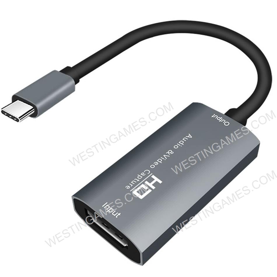 Video Capture Card HDMI to USB Type-C 1080P HD Game Record Live Streaming Broadcast Camera for MacBook Pro PS4 PS5 Switch