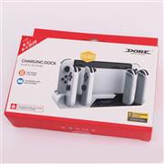 TNS-0122B Charger Charging Dock Stand Station Holder for Switch and oled Joy-Con Game Console White-Black