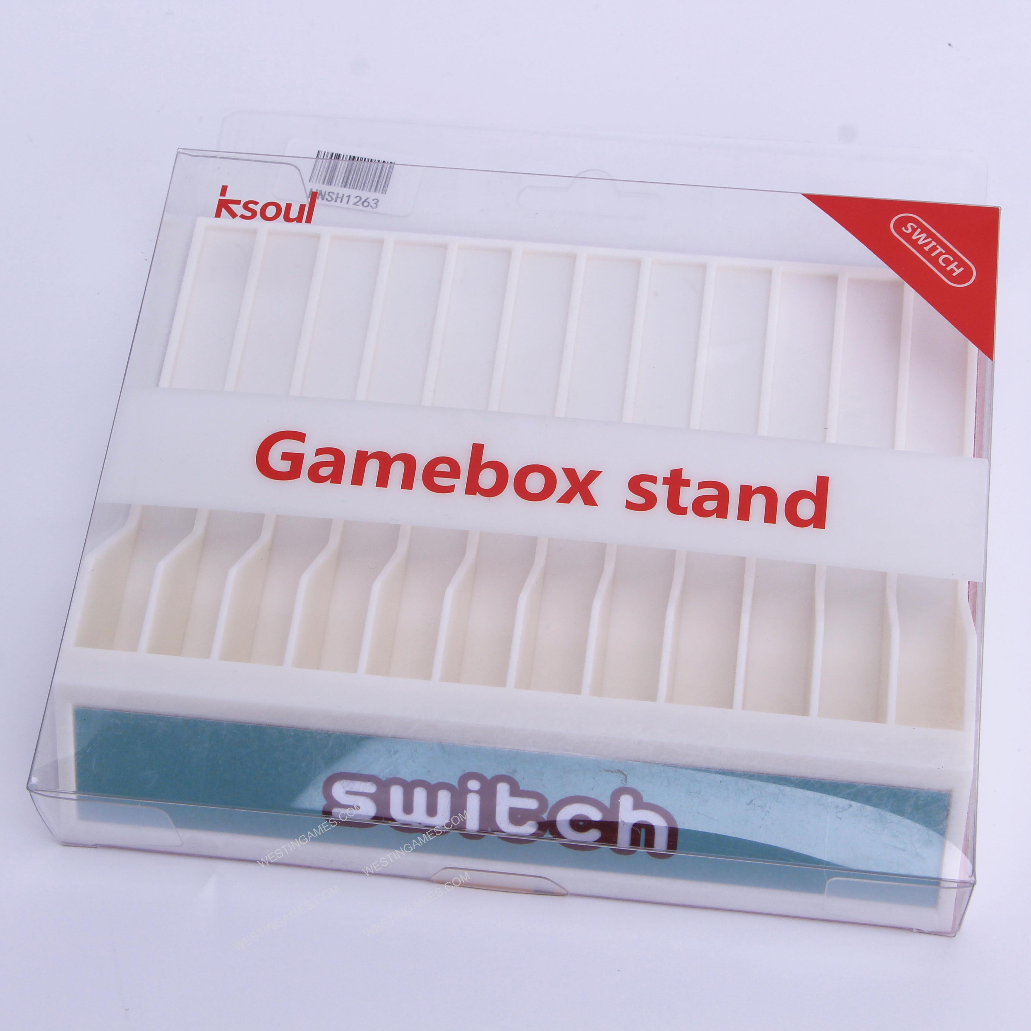12 Game Disc Storage Seat Gamebox Stand for Switch oled and Switch Lite Blue