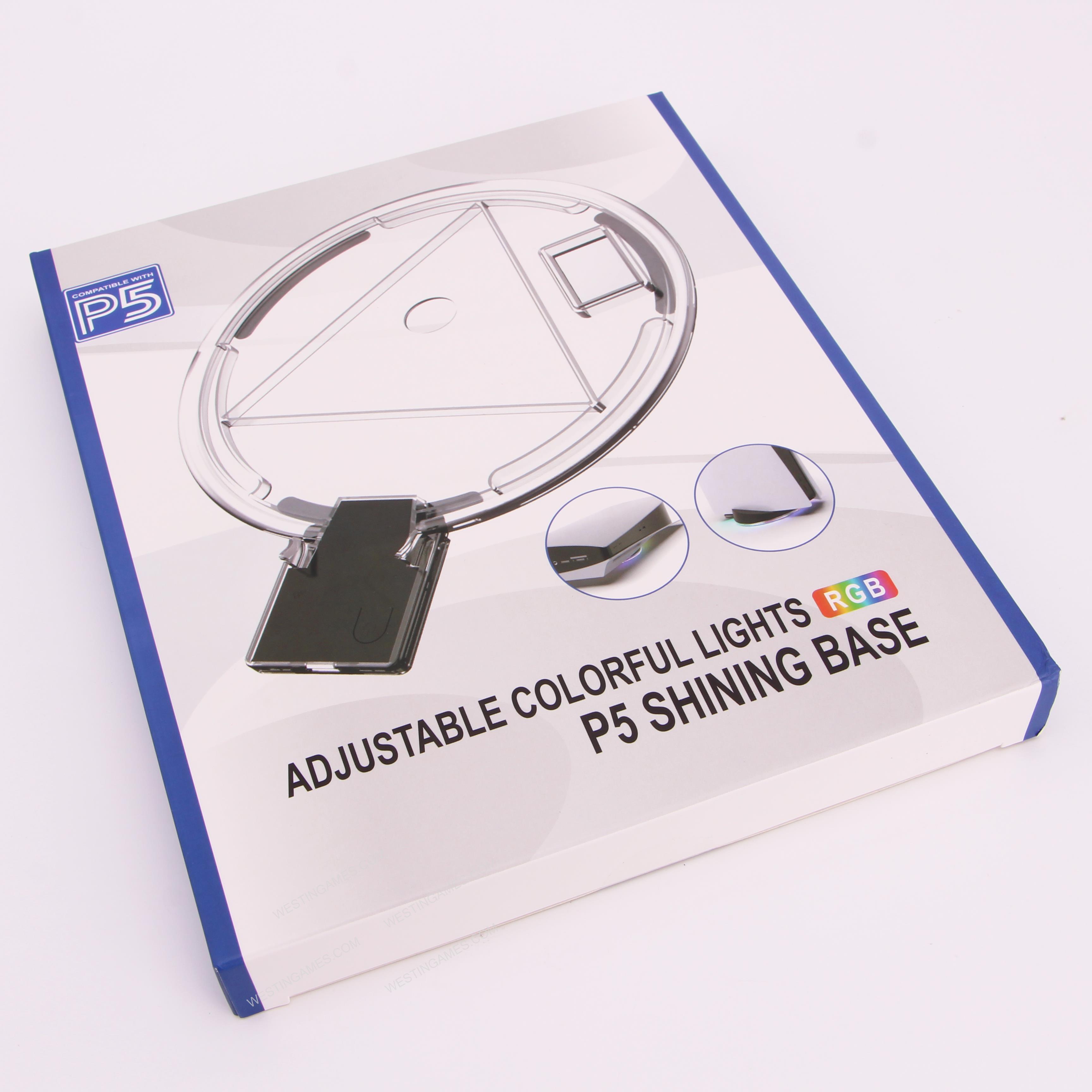 Adjustable Colorful Lights RGB LED Atmosphere for PS5 Shining Base Host Bracket