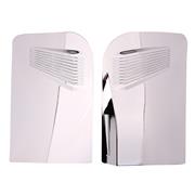 Replacement Mirror Chrome Housing Case Faceplate Cover with Vented Design for PS5 HUD System - Silver