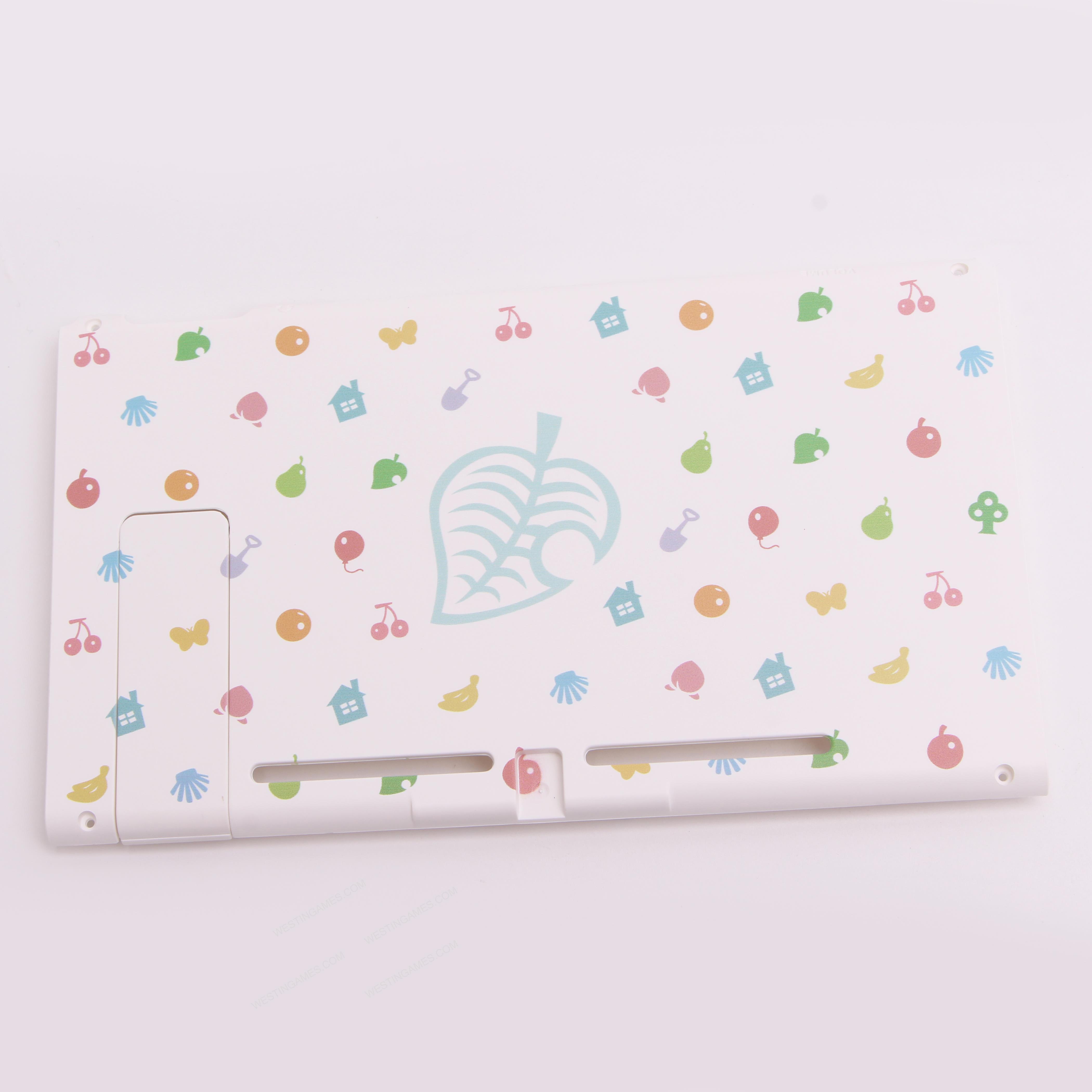 Fashion Design white Rear Back Animal Crossing Limited Cover with Stand for NS switch
