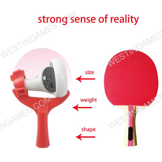NEW Design Grip Handle Table Tennis Paddle Controllers Playing Table Tennis VR Game For Oculus Quest 2
