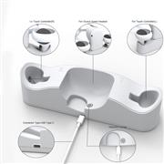 VR Glasses Handle Magnetic Charging Base with 2X1800MAH battery set VR charging base for Oculus quest 2 02