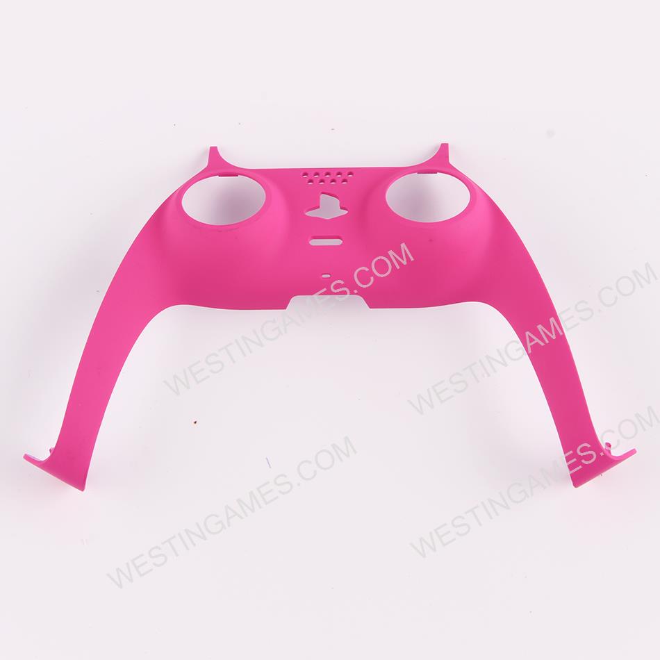 Decorative Strip Handfeel PC Shell Cover For PS5 Gamepad Controller - Pink