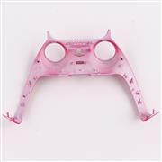 Decorative Strip Handfeel PC Shell Cover For PS5 Gamepad Controller - Rose Red 02