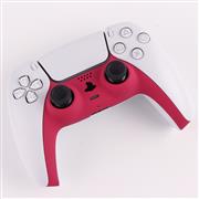 Decorative Strip Handfeel PC Shell Cover For PS5 Gamepad Controller - Rose Red 04