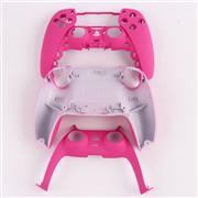 Replacement Handfeel Top and Bottom Housing Shell Case for Playstation 5 PS5 Controller - Pink 03