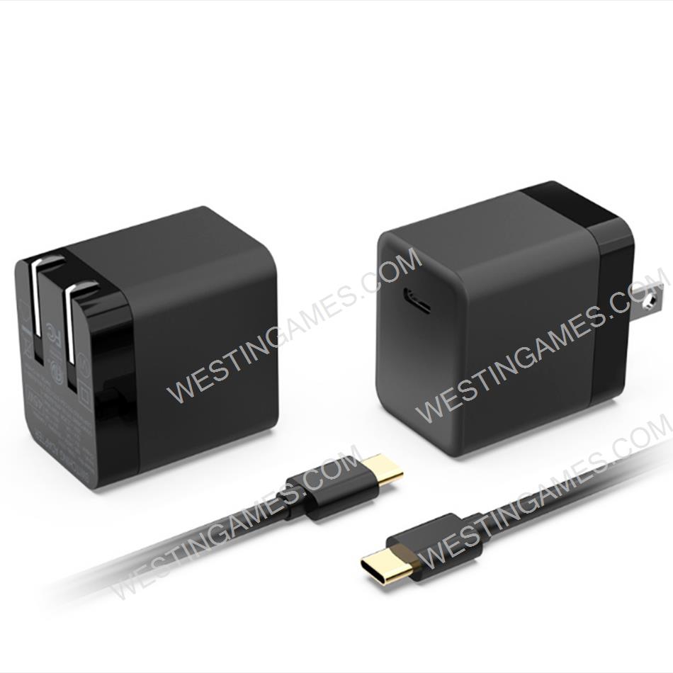 Fast Charging Gallium Nitride Charger Fast Charge Fire Bull Portable In-Line Charger For Nintendo Switch OLED and lite Host