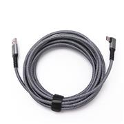Link Cable 16FT USB 3.0 to C Nylon Braided PC Connect Power Data Extension Charging Cord Virtual Reality Gaming Accessories for Oculus Quest 2 - Grey 02
