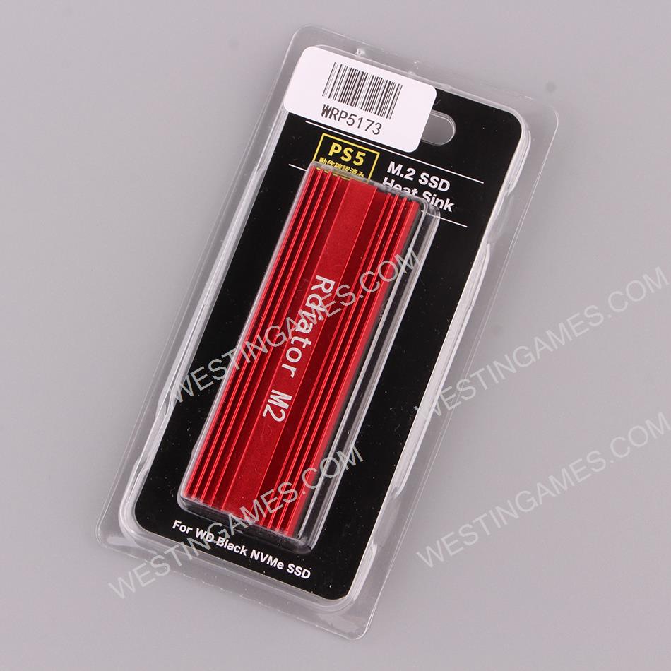 Heatsink Aluminum M.2 Cooling Cooler Heat Sink Heat Thermal Pads M2 for NVME PCIE 2280 SSD Hard Drive Disk PS5 - Red