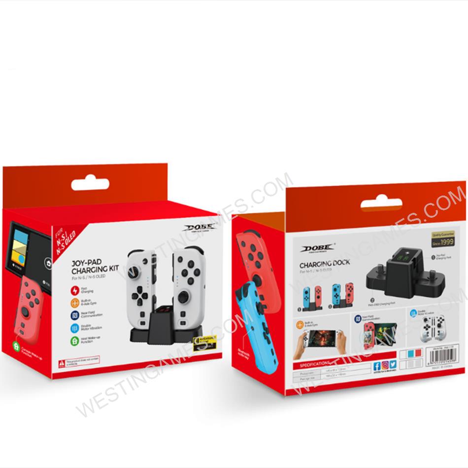 DOBE Bluetooth 5.0 Wireless Controller Handle Grip Wake Up NFC with Charging Stand TNS-1191 for Switch OLED