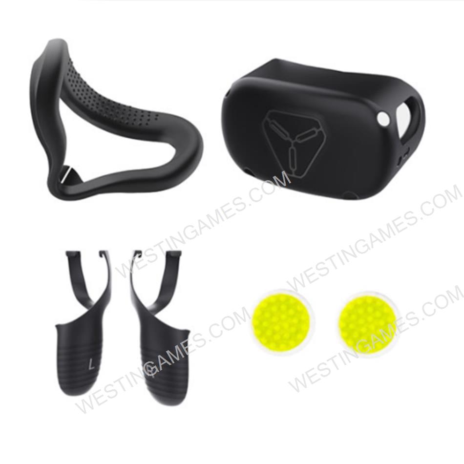 4in1 VR Accessories Protective Cover Case With Knuckle Strap Handle Grip For Oculus Quest 2 VR Touch Controller
