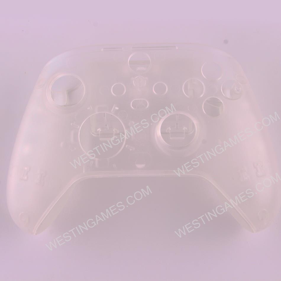 Replacement Transparet Top and Bottom Housing Shell Case for XBOX Series Controller - White