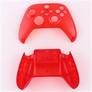 Replacement Transparet Top and Bottom Housing Shell Case for XBOX Series Controller - Red 04