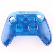 Replacement Transparet Top and Bottom Housing Shell Case for XBOX Series Controller - Blue