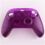 Replacement Transparet Top and Bottom Housing Shell Case for XBOX Series Controller - Purple