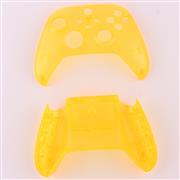 Replacement Transparet Top and Bottom Housing Shell Case for XBOX Series Controller - Yelllow 04