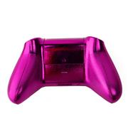 Replacement Mirror Chrome Top and Bottom Housing Shell Case for XBOX Series Controller - Pink 02