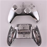 Replacement Mirror Chrome Top and Bottom Housing Shell Case for XBOX Series Controller - Silver 04