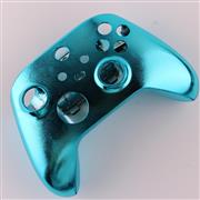 Replacement Mirror Chrome Top and Bottom Housing Shell Case for XBOX Series Controller - Blue 02
