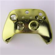 Replacement Mirror Chrome Top and Bottom Housing Shell Case for XBOX Series Controller - Green