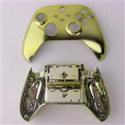 Replacement Mirror Chrome Top and Bottom Housing Shell Case for XBOX Series Controller - Green 04