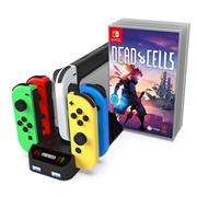 Multifunctional Controller Charging Station Game Disc Holder Anti Slip Controller Charger for Switch OLED