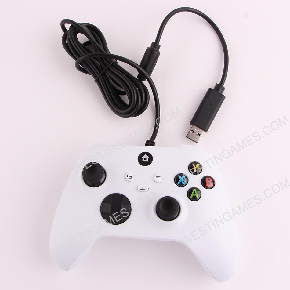 White USB Wired Gamepad Controller for XBOX Series S/X and PC WIN 8/10 - NEUTRAL