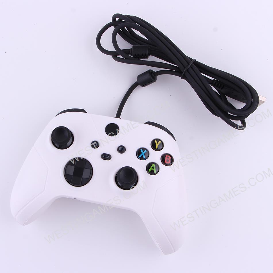 White USB Wired Gamepad Controller Rear Button Extension Key for XBOX Series S/X and PC WIN 8/10