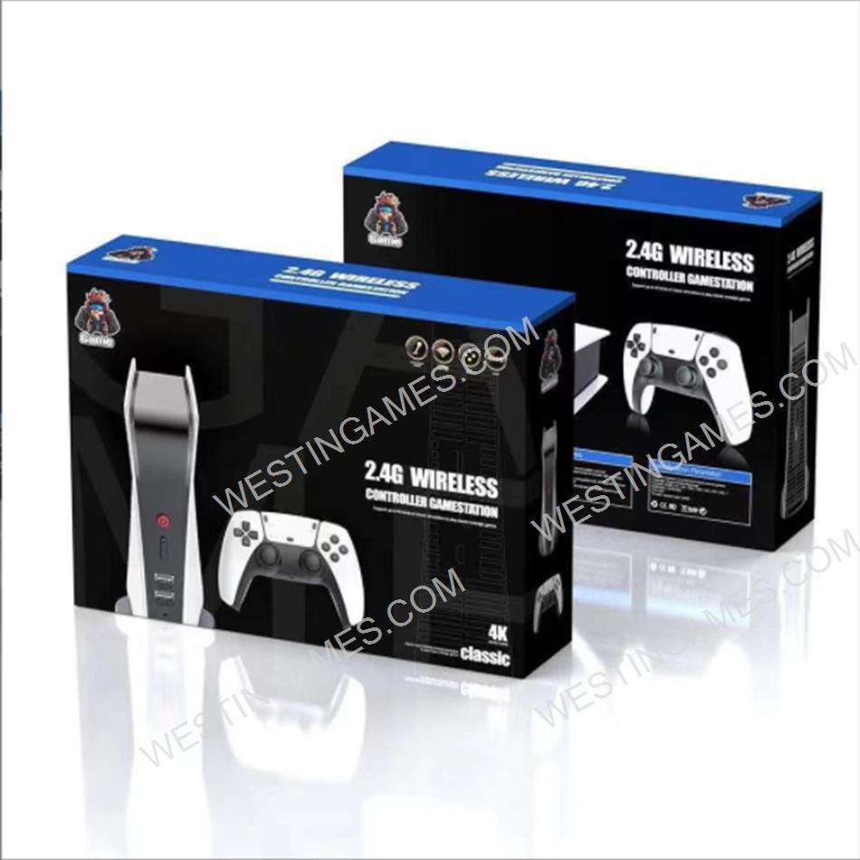 M5 Video Game Console 128G 4k Retro Game tv box 20000+ Free Games two Wireless Controllers For PS1/CPS/FC/GBA Arcade Gaming