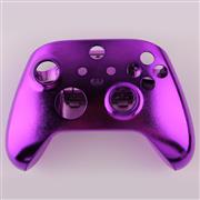 Replacement Mirror Chrome Top and Bottom Housing Shell Case for XBOX Series Controller - Purple