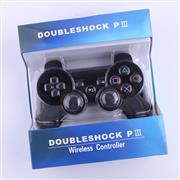 Manette sans fil Bluetooth avec emballage sous blister bleu pour PS3 - Noir