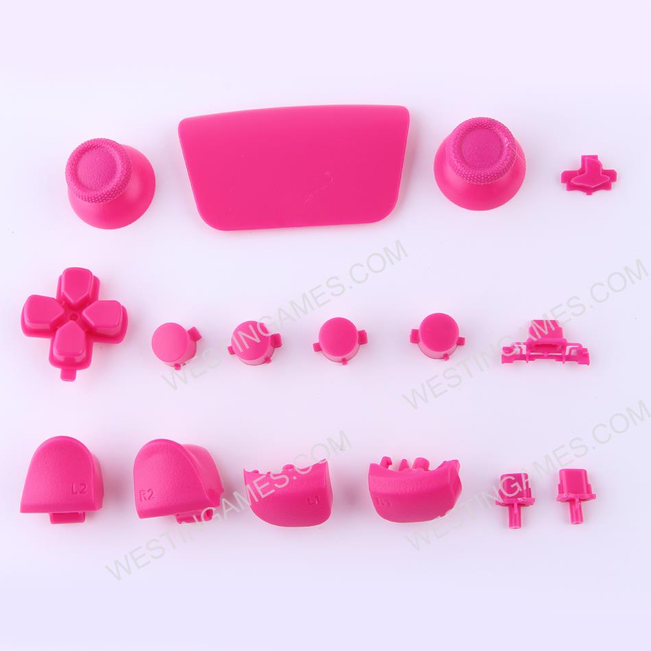 Complete Button Keys V2.0 for PS5 Controller Accessories 16pc Set - Pink