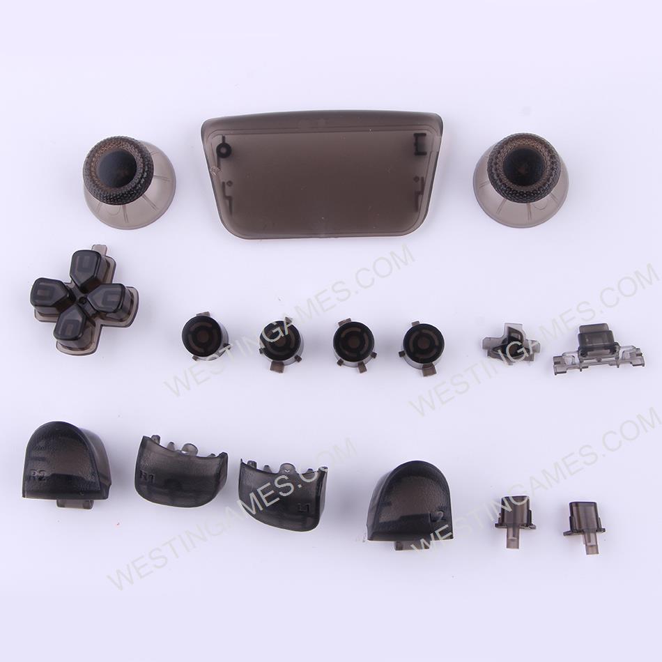 Complete Button Keys V2.0 for PS5 Controller Accessories 16pc Set - Clera Black