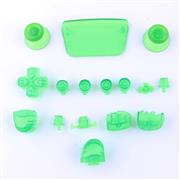Complete Button Keys V2.0 for PS5 Controller Accessories 16pc Set - Clear Green 02