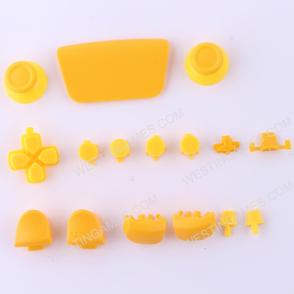 Complete Button Keys V2.0 for PS5 Controller Accessories 16pc Set - Yellow