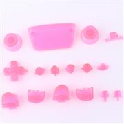 Complete Button Keys V2.0 for PS5 Controller Accessories 16pc Set - Clear Pink