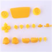 Complete Button Keys V2.0 for PS5 Controller Accessories 16pc Set - Yellow