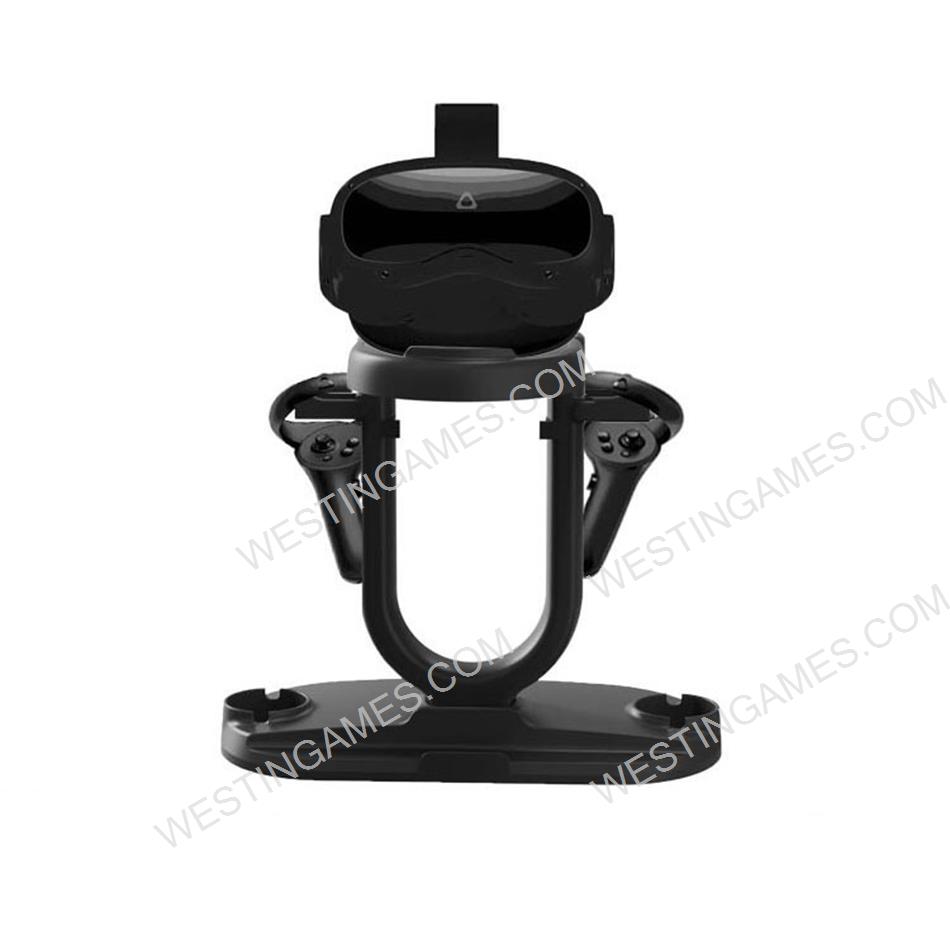VR Headset Display And Touch Controllers Stand Helmet & Handle Holder Mount Station For Oculus Quest 2 and PS VR Black