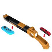 Gun Shaped Handgrip Sense Joystick Holder For Nintendo Switch/NS OLED Joy-con Black/Orange
