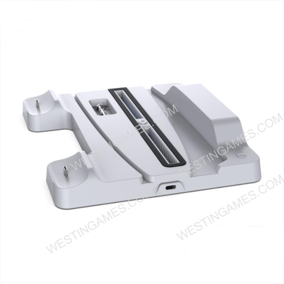 Multi-function Cooling Fan Base Bracket Charging Cradle With Blue Light Compatible Tp5-1507 For PS5 Game Console