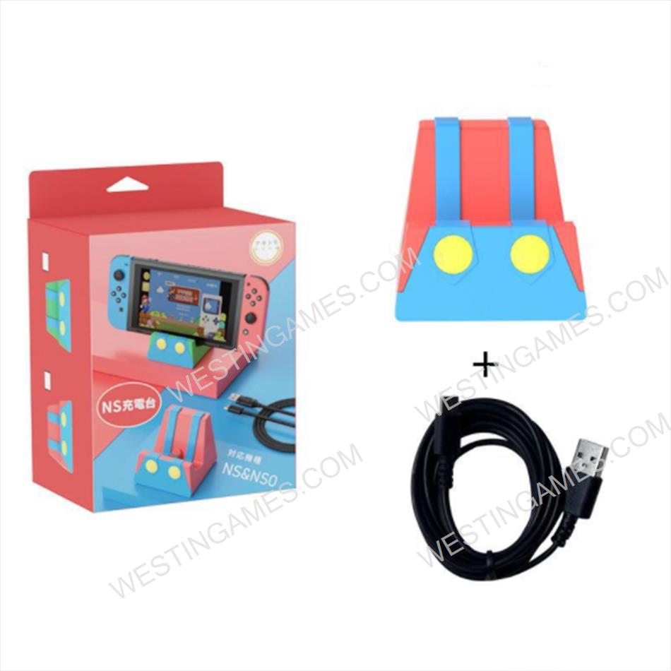 Console Host Charging Dock Station Holder Bracket for NS Switch and Oled - Mario