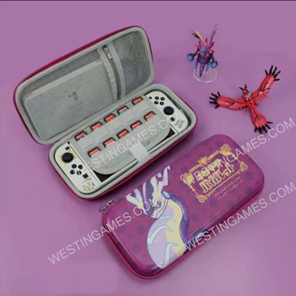 EVA Hard Carrying Case Travel Pouch for Nintendo NS Switch - Violet