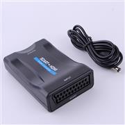 1080P HDMI to SCART Video Audio Upscale Converter AV Signal Adapter with USB Cable Box 03