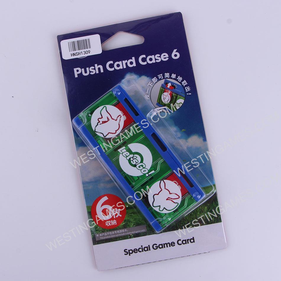6 Slots Game Card Cartridge Push Card Case Storage Box for NS Switch Pokemon Theme