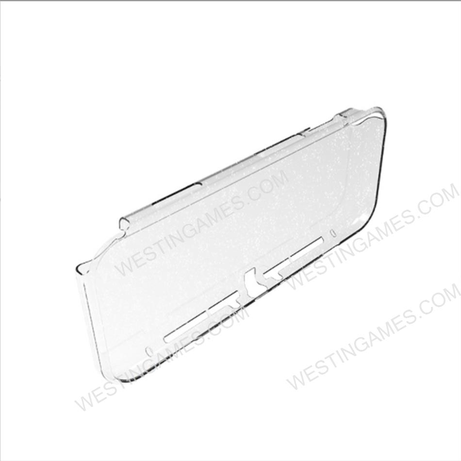Glitter Comfortable Soft TPU Grip Case Cover for NS Switch OLED - Clear White